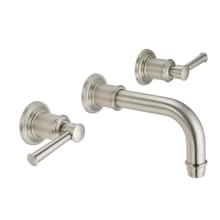 Miramar 1.2 GPM Wall Mounted Bathroom Faucet with Double Handles