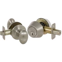 Carlyle Single Cylinder Keyed Entry Knob and Deadbolt Combination Set