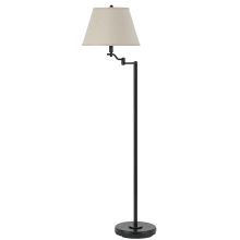 Dana 1 Light Pedestal Base Swing Arm Floor Lamp