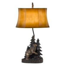 Bear In The Forest Single Light 29" High Table Lamp