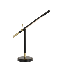 Virton Single Light 27" Tall Integrated LED Boom Arm Desk Lamp
