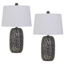 Pair of (2) Menlo 2 Light 25" Tall Accent Table Lamp
