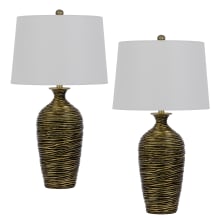 Pair of (2) Aurora 2 Light 29" Tall Accent Table Lamp