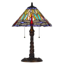 Tiffany 2 Light 23" Tall Tiffany Table Lamp