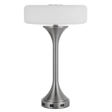 Espoo 3 Light 22" Tall Buffet Table Lamp with Frosted Glass Shade
