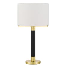 Goldston 28" Tall Buffet Table Lamp with Off-White Fabric Shade