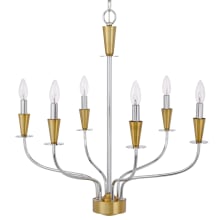 Weston 6 Light 26" Wide Taper Candle Style Chandelier