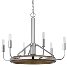 Saluda 6 Light 26" Wide Candle Style Chandelier