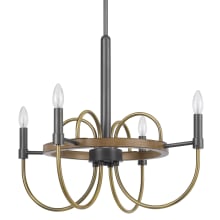 Seagrove 4 Light 24" Wide Taper Candle Style Chandelier