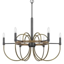 Seagrove 6 Light 31" Wide Taper Candle Style Chandelier