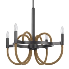 Rowland 4 Light 24" Wide Taper Candle Style Chandelier