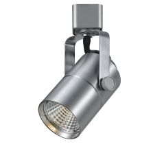 Single Light 10 Watt LED Track Head with Clear Glass Disk Shade