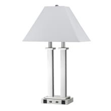 Desk 2 Light Buffet Table Lamp with (2) USB Ports