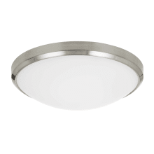 Single Light 15" Wide Integrated LED Flush Mount Bowl Ceiling Fixture