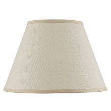 Burlap 11.5" Tall Light Tan Shade with Spider Type Fitter