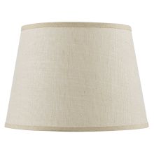 Burlap 12" Tall Light Tan Shade with Spider Type Fitter