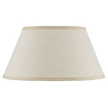 Burlap 9.25" Tall Light Tan Shade with Spider Type Fitter
