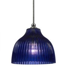 1 Light Uni-Pack Mini Pendant with Blue Shade