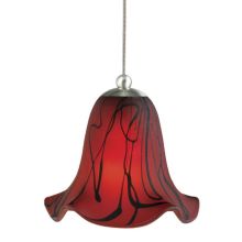 1 Light Uni-Pack Mini Pendant with Red Shade
