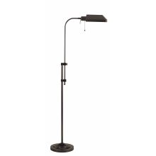 100 Watt 57.5" Metal Pharmacy Floor Lamp with Adjustable Pole, On/Off Switch and Metal Shade