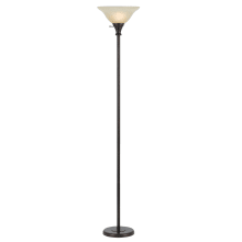 1 Light Pedestal Base Torchier Floor Lamp