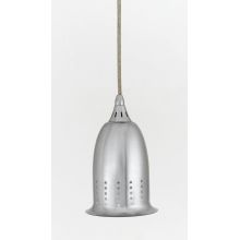 1 Light Down Lighting Line Voltage Canopy Mount Pendant with Silver Shade