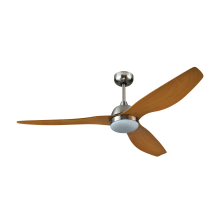Duke 52" 3 Blade Indoor DC Motor Ceiling Fan - Remote Control and LED Light Kit Included