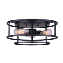 Luca 3 Light 16" Wide Flush Mount Drum Ceiling Fixture