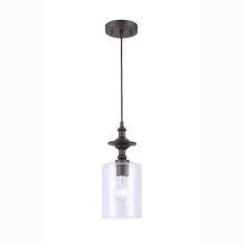 York Single Light 5-1/2" Wide Mini Pendant