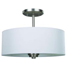 Pier 3 Light 14-1/2" Wide Semi Flush Drum Ceiling Fixture