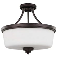 Jackson 3 Light 15-3/4" Wide Semi Flush Bowl Ceiling Fixture