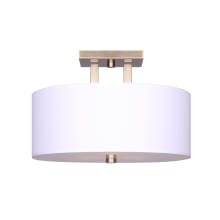 River 3 Light 15" Wide Semi-Flush Drum Ceiling Fixture