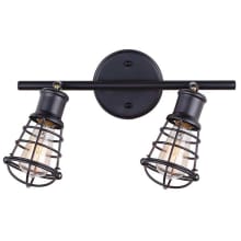 Otto 2 Light 14" Wide Fixed Rail - Ceiling or Wall Mount