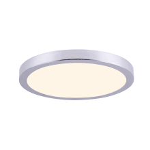 LED, Surface Mount Disk 15" Wide Integrated LED Outdoor Flush Mount Ceiling Fixture / Wall Sconce