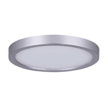 Light 7" Wide Integrated LED Outdoor Flush Mount Ceiling Fixture