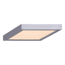 LED, Surface Mount Disk 11" Wide Integrated LED Outdoor Flush Mount Square Ceiling Fixture / Wall Sconce