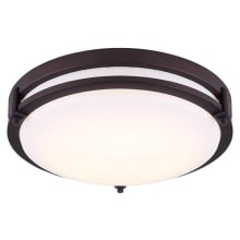 Gilda Single Light 19" Wide Integrated LED Flush Mount Drum Ceiling Fixture with Warm White Integrated LEDs