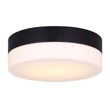 Jax Single Light 9-3/8" Wide Integrated LED Flush Mount Drum Ceiling Fixture with Warm White Integrated LEDs