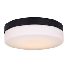 Jax Single Light 13-1/2" Wide Integrated LED Flush Mount Drum Ceiling Fixture with Warm White Integrated LEDs