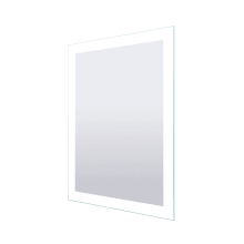 LED Mirror 32" x 24" Rectangular Frameless Wall Mounted Mirror - 44 Watt