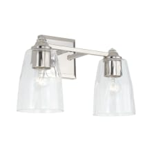 Laurent 2 Light 15" Wide Bathroom Vanity Light