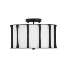 Bodie 3 Light 15" Wide Semi-Flush Drum Ceiling Fixture