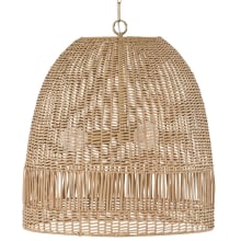 Naomi 3 Light 24" Wide Wood Pendant