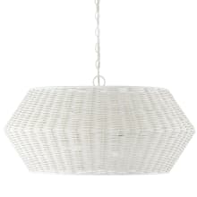 Boca 6 Light 30" Wide Drum Chandelier