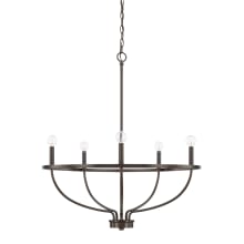 Greyson 5 Light 29" Wide Taper Candle Chandelier