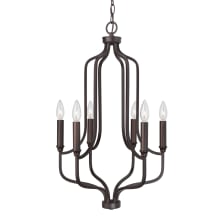 Reeves 6 Light 16" Wide Taper Candle Chandelier