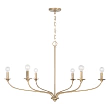 Dolan 6 Light 40" Wide Candle Style Chandelier