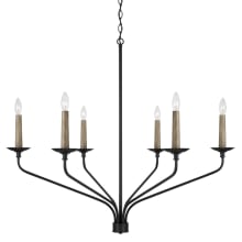 Wilder 6 Light 41" Wide Taper Candle Style Chandelier