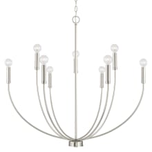 Ansley 9 Light 35" Wide Taper Candle Style Chandelier