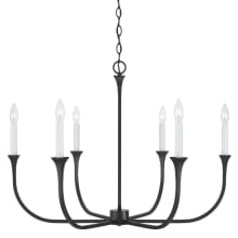 Decklan 6 Light 32" Wide Taper Candle Style Chandelier